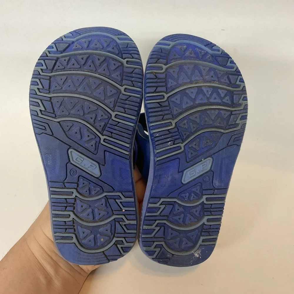 GP‎  Slides Little Boys Size 28 Navy Blue Sandals Slip On Shoes Lightweight